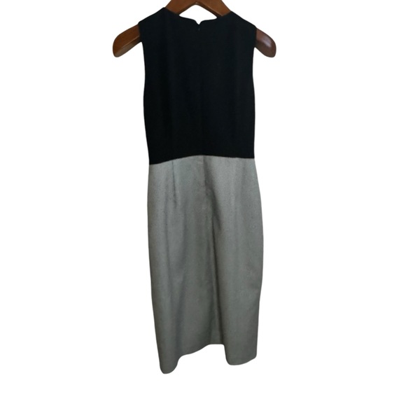 White House Black Market Halter Houndstooth Black & White Sheath Dress 4 NWT - Picture 2 of 11